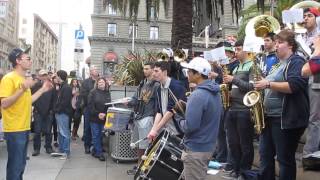 Cal Band "Do You Want to Build a Snowman? / Let It Go" Union Square San Francisco California 2014