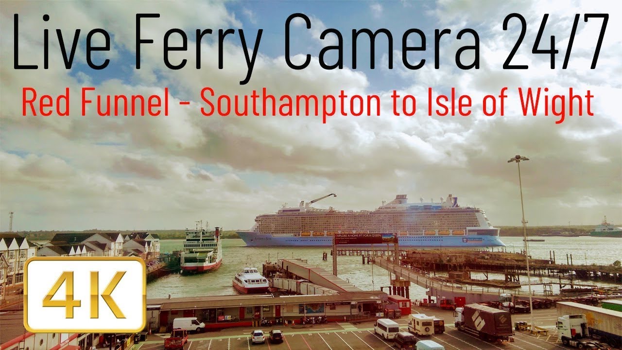 Ferry Cam - Southampton to Cowes Isle of Wight Red Funnel Boat Show 2024  (Live Camera 24/7 )