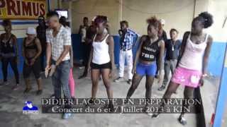 Didier Lacoste en préparation concert du 6 et 7 Juillet 2013 à Kinshasa