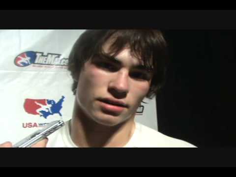 Cadet Freestyle 152 lbs. champion Taylor Massa of Michigan