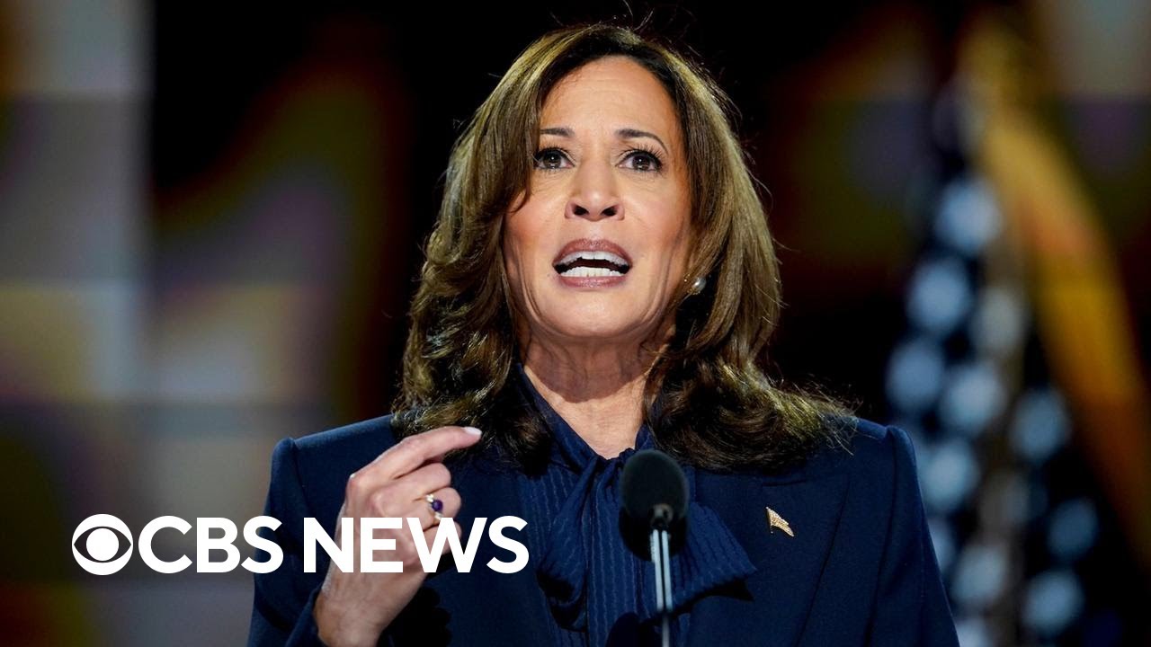 Kamala Harris DNC speech highlights prosecutor career, Trump dangers