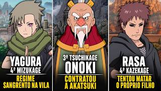 O PIOR CRIME COMETIDO POR CADA KAGE EM NARUTO