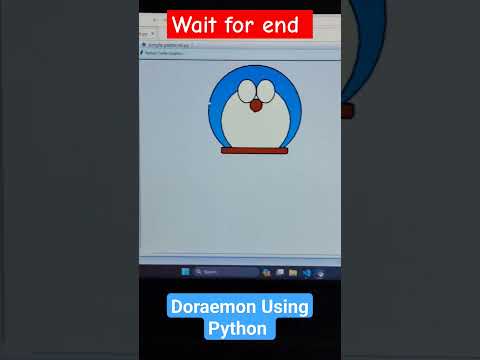 Creating Doraemon Using Python Shorts Short Trending Doraemon Python Programming