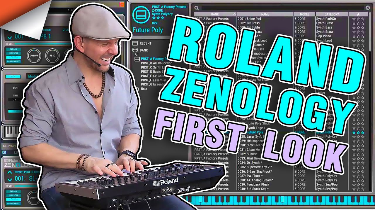 Roland Zenology Plugin Synthesizer Demo & Fun - YouTube