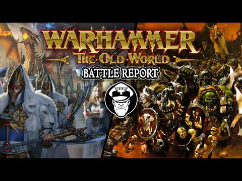 The Green Tide Cometh! High Elves Vs Orcs & Goblins! | Warhammer The Old World Battle Report