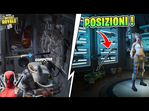 TROVA LE KATANE DI DEADPOOL ! POSIZIONI ! - Fortnite ita