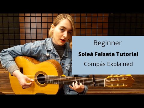 Beginner Soleá falseta tutorial with solo compás (Flamenco Guitar lesson) | Aysan