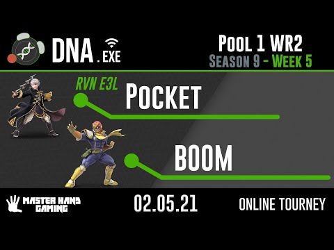 DNA.EXE S9:W5 - RVN  E3L | Pocket (Robin) Vs. BOOM (Captain Falcon) - Pool 1 WR2
