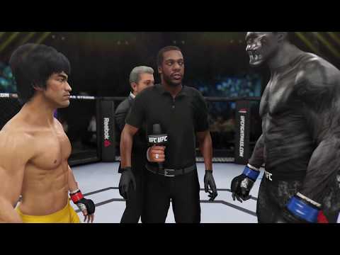 Bruce Lee vs. Xenomorph (EA Sports UFC 3) - CPU vs. CPU - Crazy UFC 👊🤪