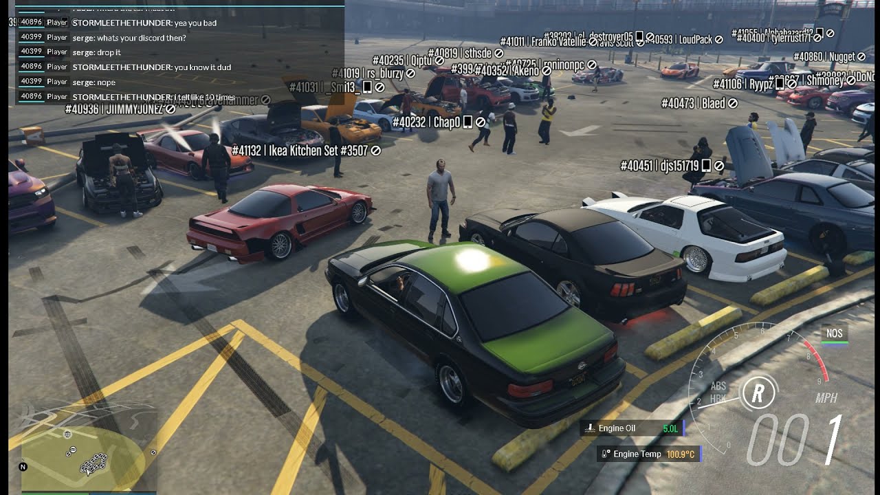 GTA V [PC] FiveM - Car Meet at Zone 3 on RSM Freeroam