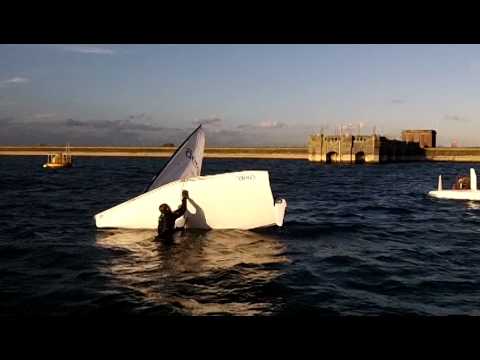 RS Aero - Turn Turtle, windward righting - QM Nov 2014