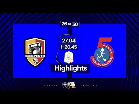 GG Team Wear Benevento-Italservice Pesaro 4-4 | 26ª giornata | Serie A 2024/2025 | Highlights