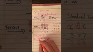 4th (Singapore Method Optional) Subtracting Across Zeros
