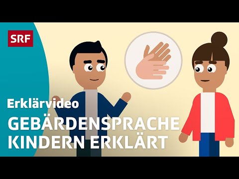 Wie funktioniert Gebärdensprache? – einfach erklärt | Kindervideos | SRF Kids