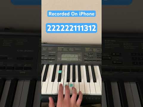 How To Play Recorded On iPhone Meme Song | Easy Piano Tutorial #shorts