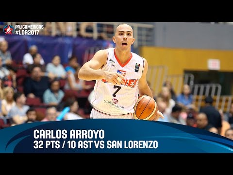 Carlos Arroyo 32 PTS / 10 AST vs San Lorenzo - Semifinal #2 - DIRECTV Liga de las Americas 2017