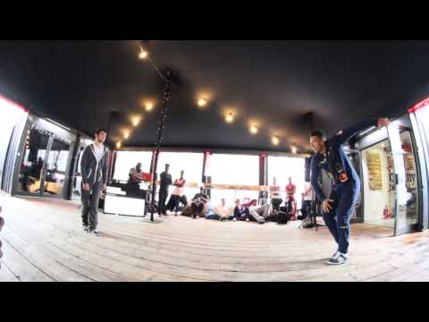Boxpark OnePiece Battles 2014 - Pressure v Rikoshay Popping Quarter Final