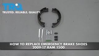 How to Replace Emergency Brake Shoes 2009-18 Ram 1500