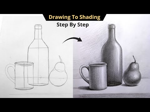 How To Draw Still Life with Pencil Shading Step By Step Drawing for Beginners | Object Drawing