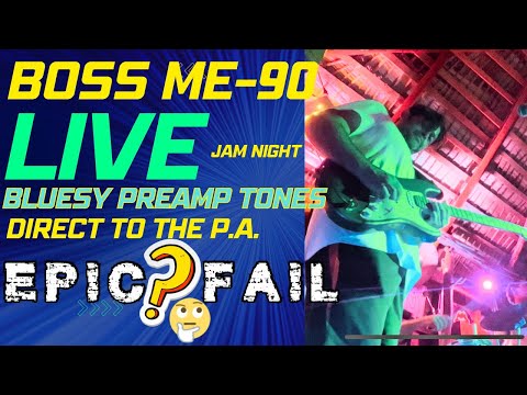 New BOSS ME-90 LIVE preamp direct to P.A. Bluesy tones with the boss me90 multi fx #bossme90 #guitar