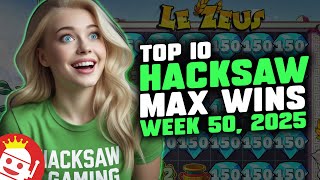 🔥 TOP 10 HACKSAW GAMING MAX WINS OF WEEK 50 / 2025 | REAL PLAYER WINS