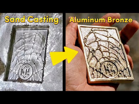 Sand Casting Aluminum Bronze at Home - Aluminum Bronze Custom Ingot -  Cast Master Elite GG5000