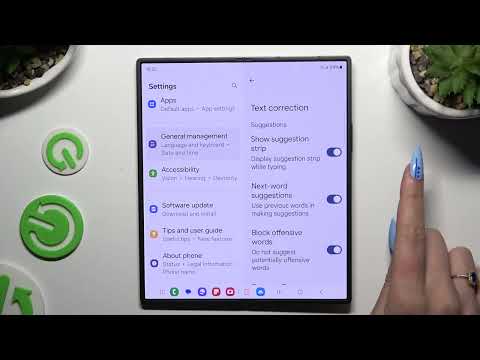 How to Turn On/Off Auto-Correction on SAMSUNG Galaxy Z Fold 6 – Gboard App
