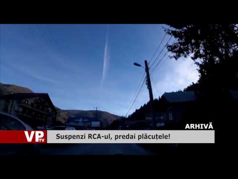 Suspenzi RCA-ul, predai plăcuțele!