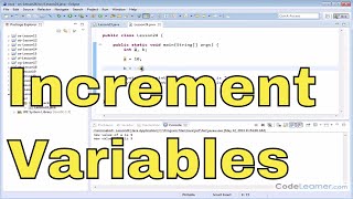 24 - Incrementing and Decrementing Variables in Java Code