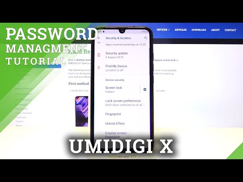 How to Choose Locking Method in Umidigi X – Set Up Screen Lock