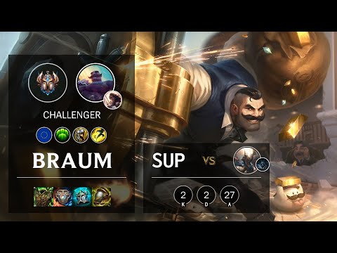 Braum Support vs Pantheon - EUW Challenger Patch 10.20