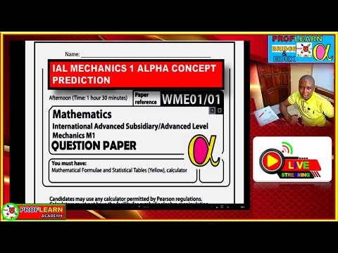 Edexcel IAL Mechanics 1 2026 Exam Prediction Paper – Most Likely Questions & Model Answers