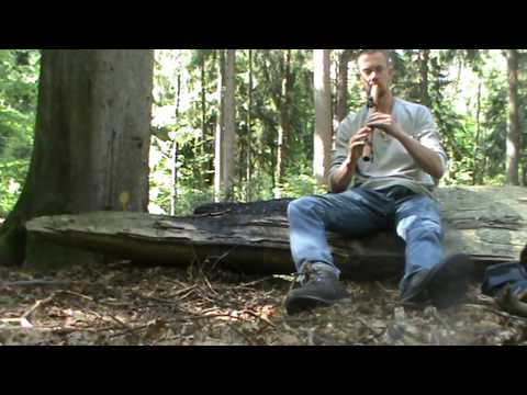 Odell Borg Sparrowhawk High Spirits flute in key of A - Forest playing