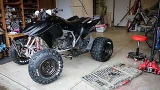 2009 Trx450R Build part 3 - Painting the plastics and wheels! also new parts!