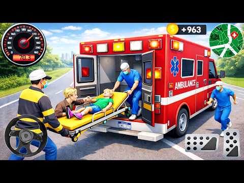 Ambulance Simulator City Driving 3D - 911 US Rescue Emargency Van Ambulance - Android Gameplay