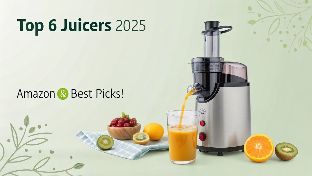 **Top 6 Best Juicers on Amazon 2025 🥬 | Cold Press & Slow Masticating Juicers Reviewed!**