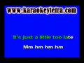 jojo - too little too late karaoke 