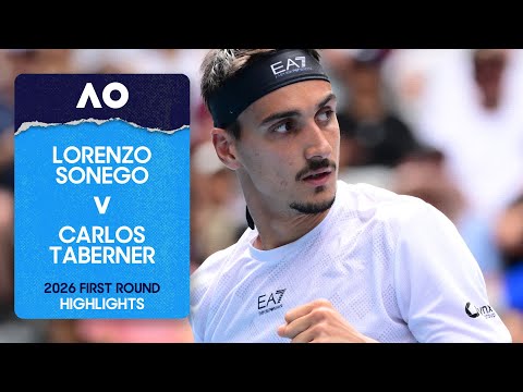 Lorenzo Sonego v Carlos Taberner Highlights | Australian Open 2026 First Round