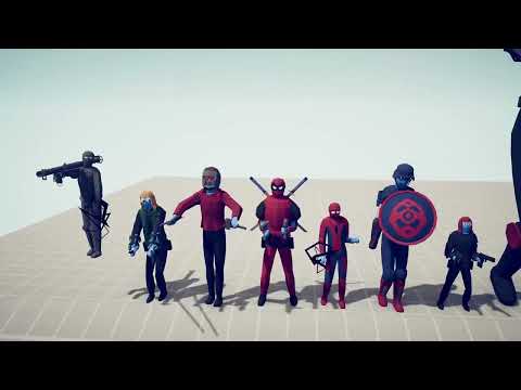 LEGACY TEAM vs MARVEL TEAM - Totally Accurate Battle Simulator TABS