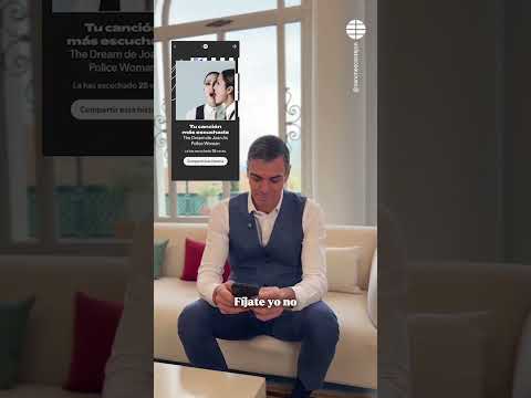 Sánchez comenta su 'Wrapped' de Spotify en un vídeo publicado en su TikTok #PedroSánchez #Wrapped