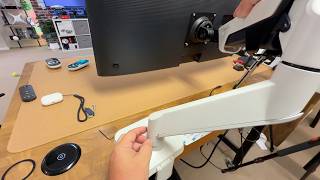 Heavy Duty Monitor Arm Desk Mount for 34-49 Inch Ultrawide Curved Monitors, Gas Spring Full Motion