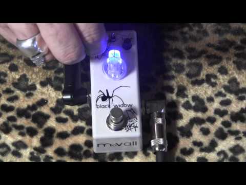 MoVall Audio BLACK WIDOW Overdrive demo with Les Paul & Dr Z Antidote