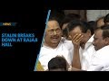 Stalin Breaks Down After HC Allows Karunanidhi S Memorial At Marina Beach