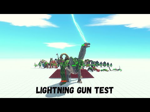 LIGHTNING GUN TEST ARBS | Animal Revolt Battle Simulator
