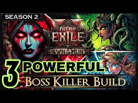 [0.2] TOP 3 Boss Killer Builds for PoE 2 Dawn of the Hunt - Path of Exile 2 Builds #pathofexile2