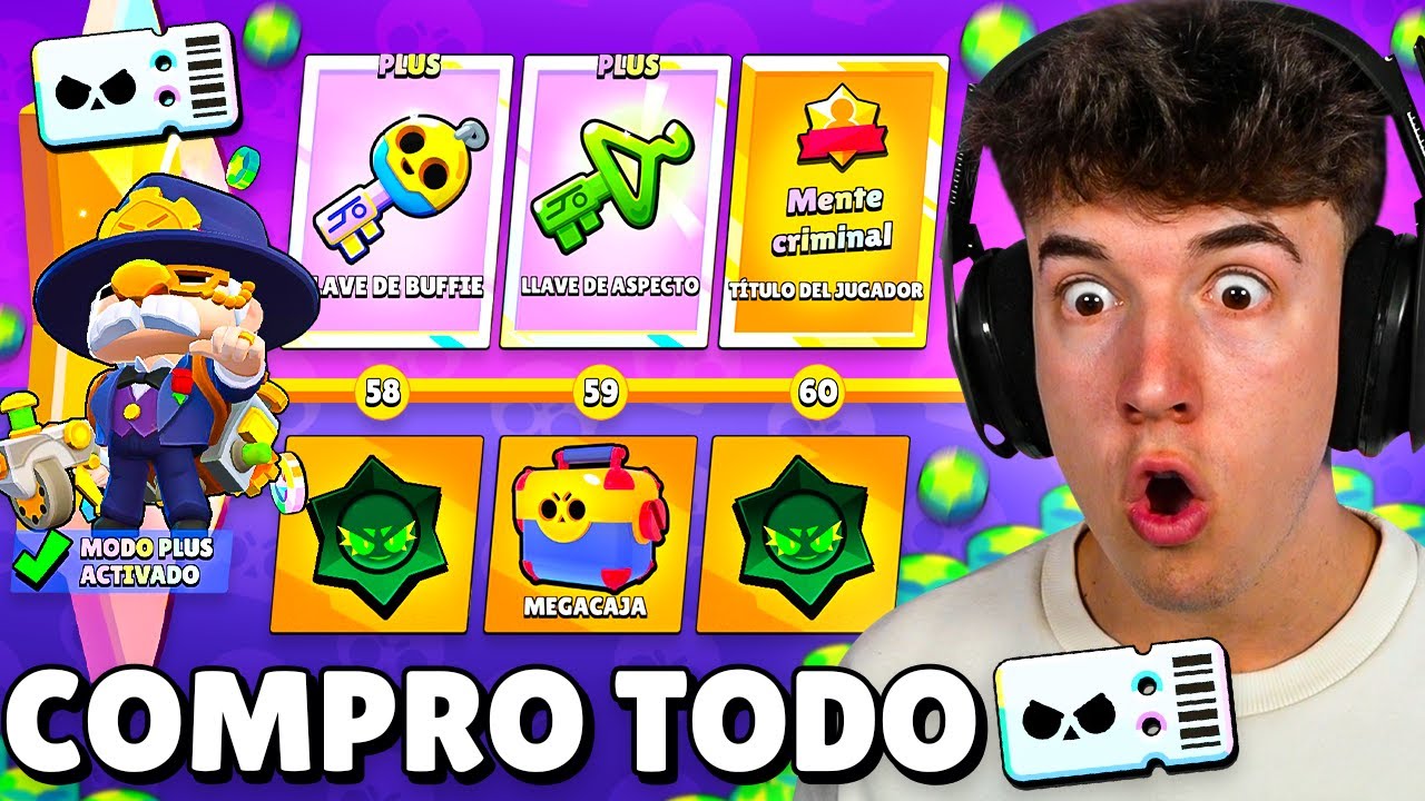 COMPRO *TODO* EL NUEVO PASE de BATALLA con NUEVAS LLAVES en BRAWL STARS
