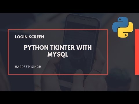 Part-2 - Login Window with mysql Database - Python Tutorial (Tkinter)