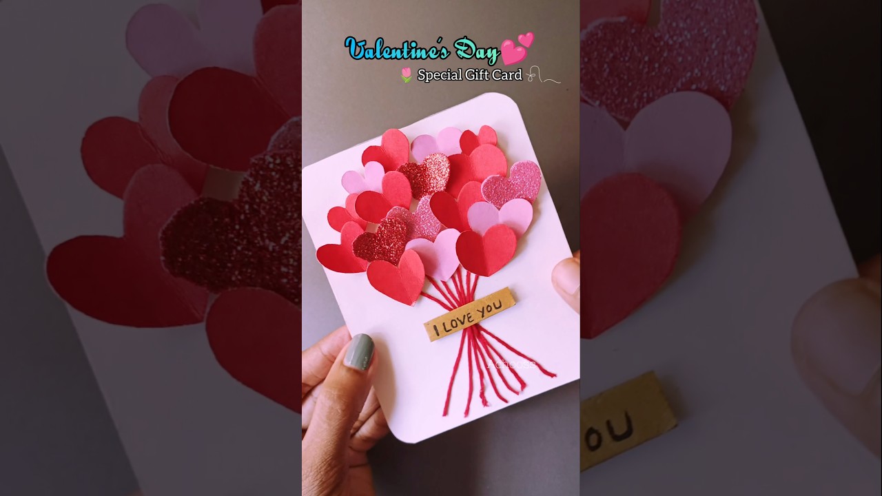 Valentine's day gift card ideas😍    #shorts #diy #valentinesdaycrafts #valentinesdaygifts
