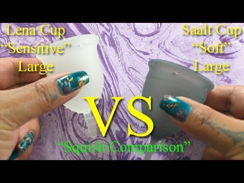 Lena Sensitive vs Saalt Soft LARGE - Squish -  Menstrual Cups