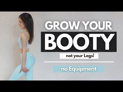 Get your BUBBLE BUTT // Train your butt WITHOUT legs – no jumping, no equipment | Tina Halder